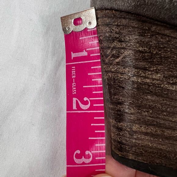 Paul Green Malibu Bootie UK 3.5 US 6 Sliced Brush Smoke Gray Nubuck Leather Zip - Picture 11 of 12